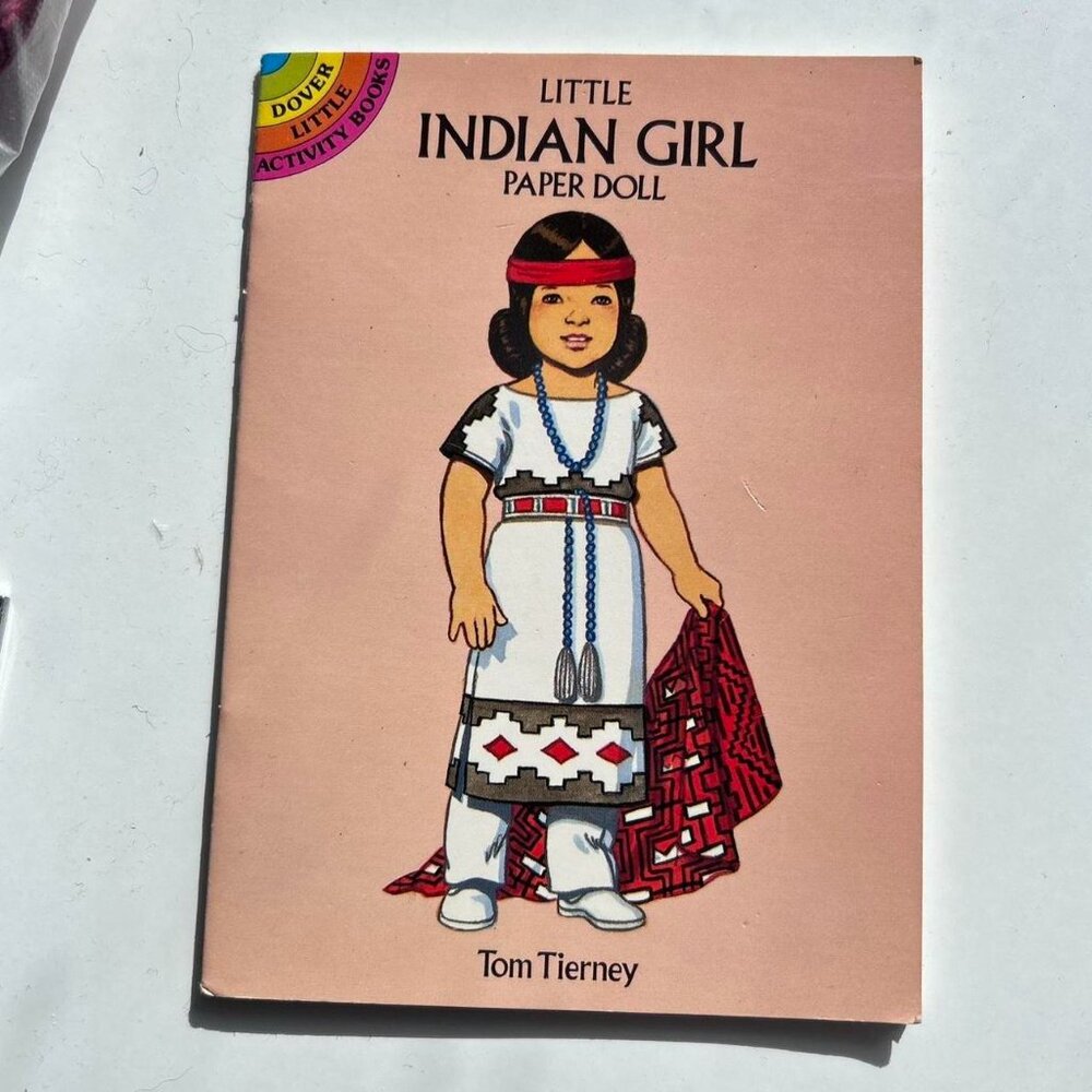 New “Little Indian Girl” Miniature Paper Doll Book by Tom Tierney